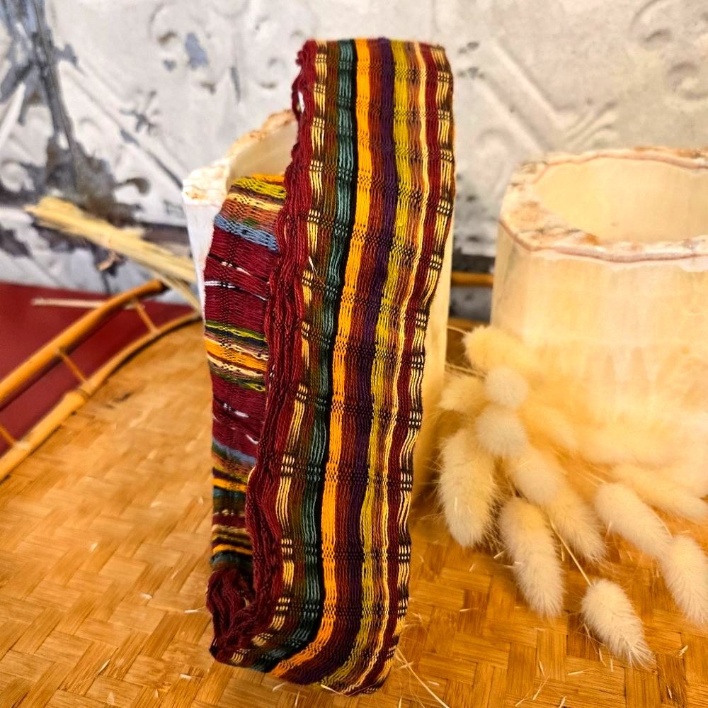 Headband Aztec/Mexican Design Woven Textile Handmade in Mexico